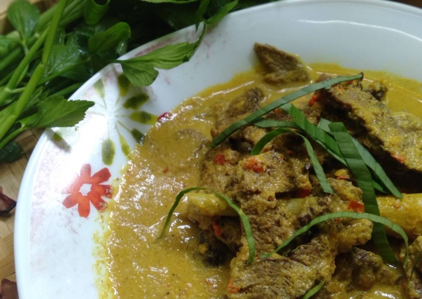 Masak lemak daging salai