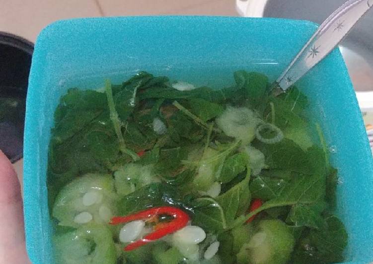 #3 Sayur Bayam Oyong Bening (rice cooker anak kos)