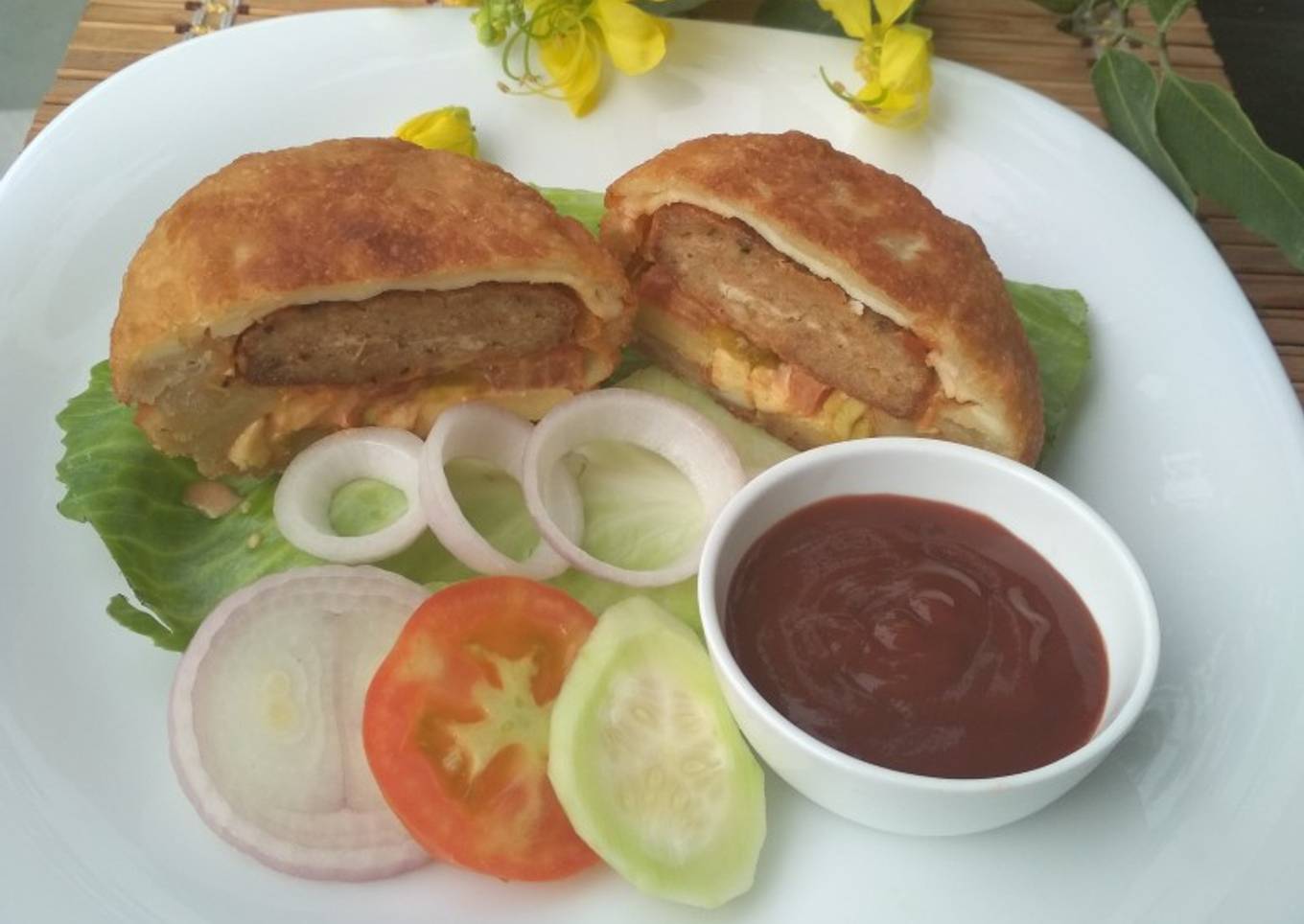 Deep Fried Chicken Burger