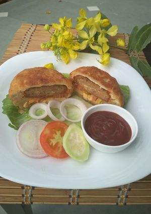 A picture of Deep Fried Chicken Burger.