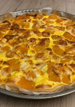 Une photo de Tarte de courge butternut