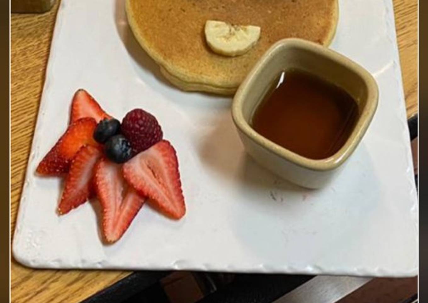 Pancakes de amaranto con miel de agave
