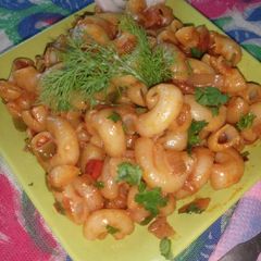 A picture of Masala Macaroni for kids.