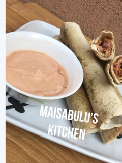A picture of Tortillas chicken roll.