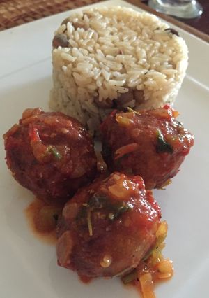 Una foto de Albóndigas de salmón🤗💁🏻