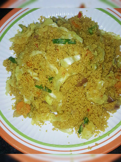 A picture of Stir veggies couscous.