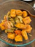 Braised Tofu with Pickled Mustard Greens