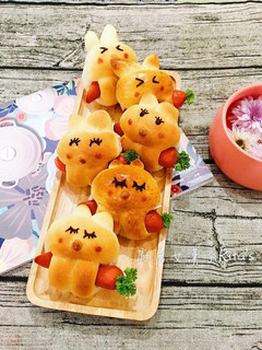 兔寶寶熱狗麵包 的食譜成品照片