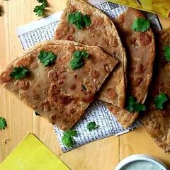 Vegetable Filled parathas A picture of Vegetable Filled parathas.