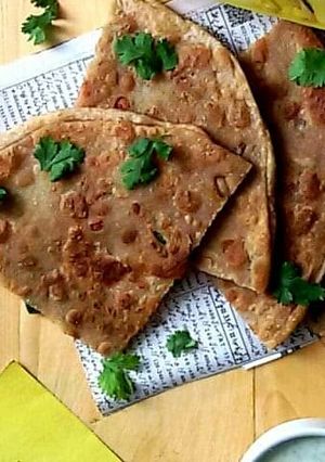 A picture of Vegetable Filled parathas.