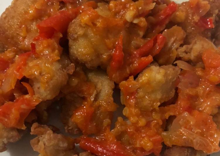 Rahasia Bikin Chicken karaage with chili saus, Sempurna