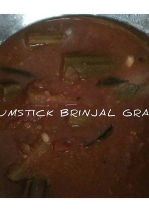 A picture of Drumstick brinjal gravy.