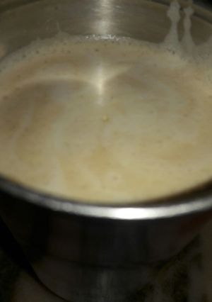 A picture of Dalgona coffee.