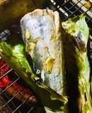 Cá thu nướng lá chuối