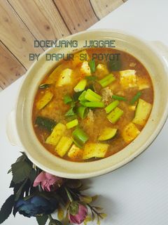 Foto resep Doenjang jjigae aka soybean paste stew
