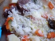 Una foto de caldito de carne