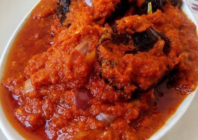 Nigerian smoked fish stew