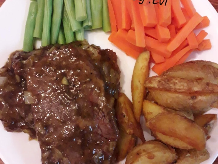 Langkah Mudah untuk Menyiapkan Resep Homemade beef steak yang Menggugah Selera Anti Ribet, Menggugah Selera