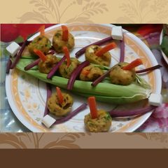 A picture of Party special starter : paneer vegetable tikki.