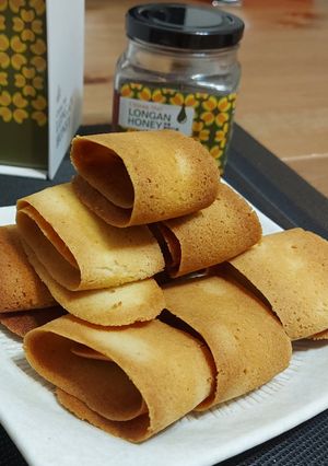 法式蜂蜜猫舌餅 的食譜成品照片