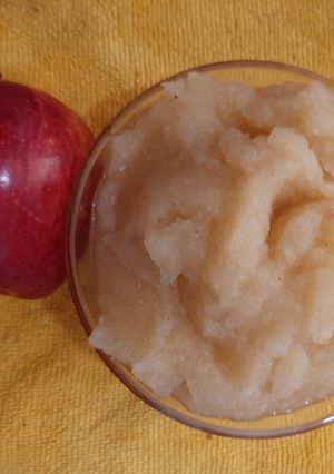 Una foto de Puré de manzana