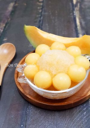 Hình của món Sorbet Dưa lưới.