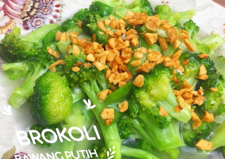 Brokoli bawang putih krenyes