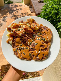 Φωτογραφία της συνταγής Vegan Pancakes με Μπανάνα 🥞🍌