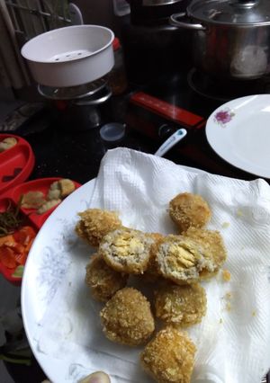 Hình của món Thịt heo bọc trứng cút chiên_blw.
