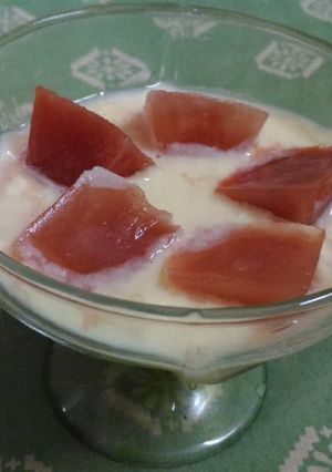 A picture of Watermelon chuski with rabri.
