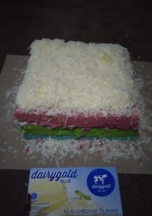 Foto resep Bolu pelangi ala" aku