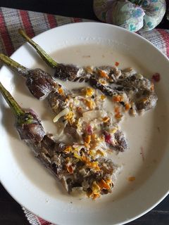Foto resep Terong bakar kuah santan
