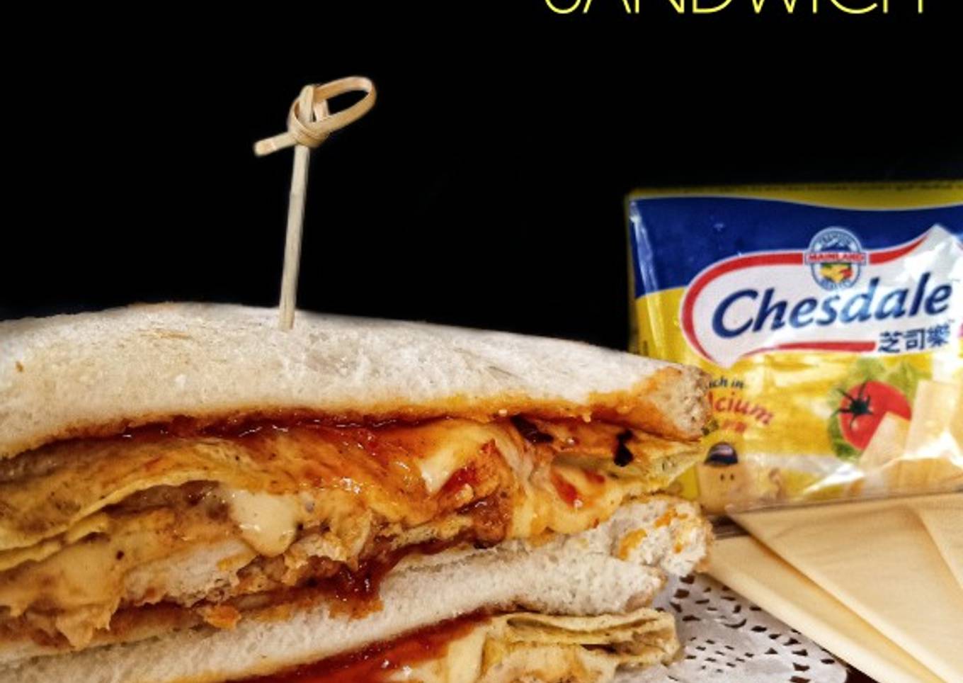 Special roasted cheese chicken sandwich