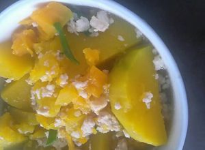 Hình của món Canh bí đỏ thịt băm.