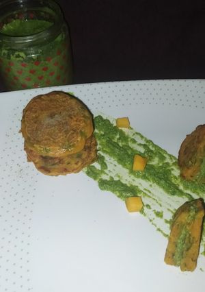 A picture of Roasted Pumpkin Fritters.