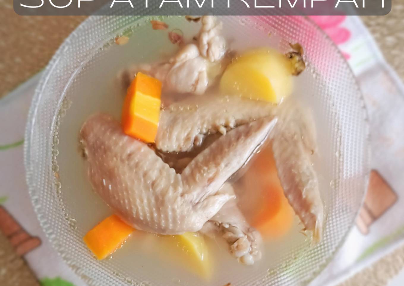 Sup ayam rempah pelega tenggorokan