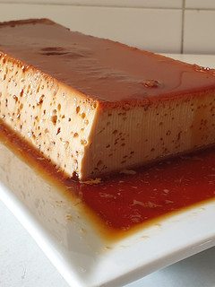 Una foto de Flan de café