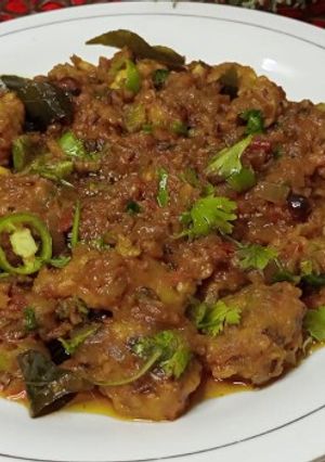 A picture of Besan ka khagina بیسن کا خاگینہ.