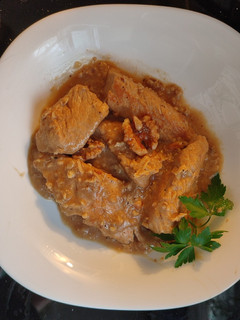 Una foto de Solomillos de pavo con nueces