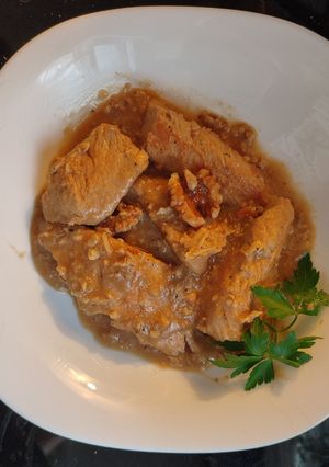 Una foto de Solomillos de pavo con nueces