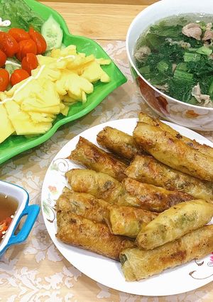 Hình của món Nem rán.