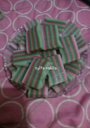 Foto resep Lapis kenyal tepung beras