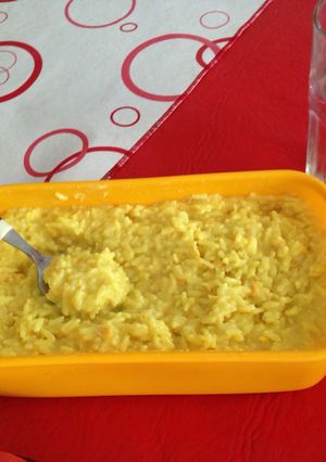 Una foto de Arroz con cúrcuma