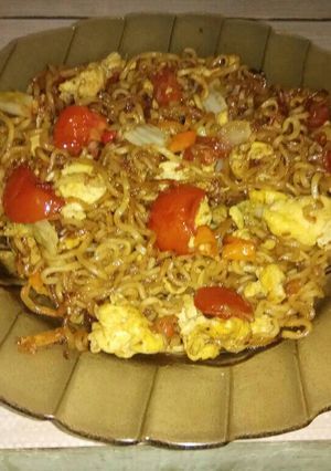 Foto resep Mie goreng kari tanpa nama?