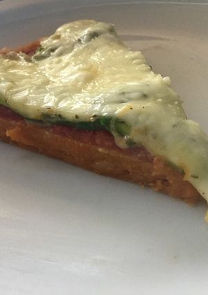 Una foto de Pizza vegetariana