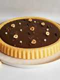 Génoise "facon tarte" renversée au chocolat
