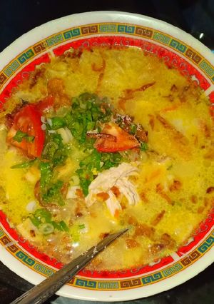 Foto resep Soto Ayam Kuah Santan Kuning