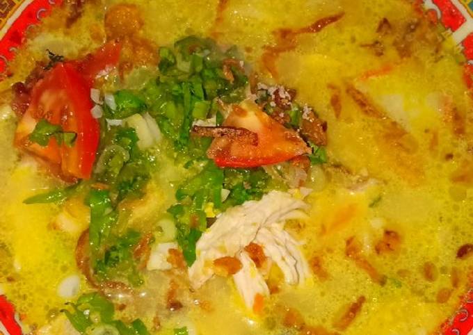 Resep Soto Ayam Kuah Santan Kuning Oleh Oktaviasty Dwi Puspasari Cookpad