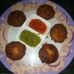 A picture of Mutton shami kebab.