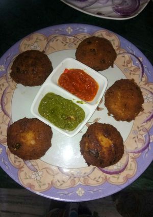 A picture of Mutton shami kebab.